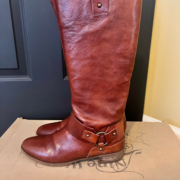 Nine West Brown Knee Boots Size 9.5 - Picture 3 of 7